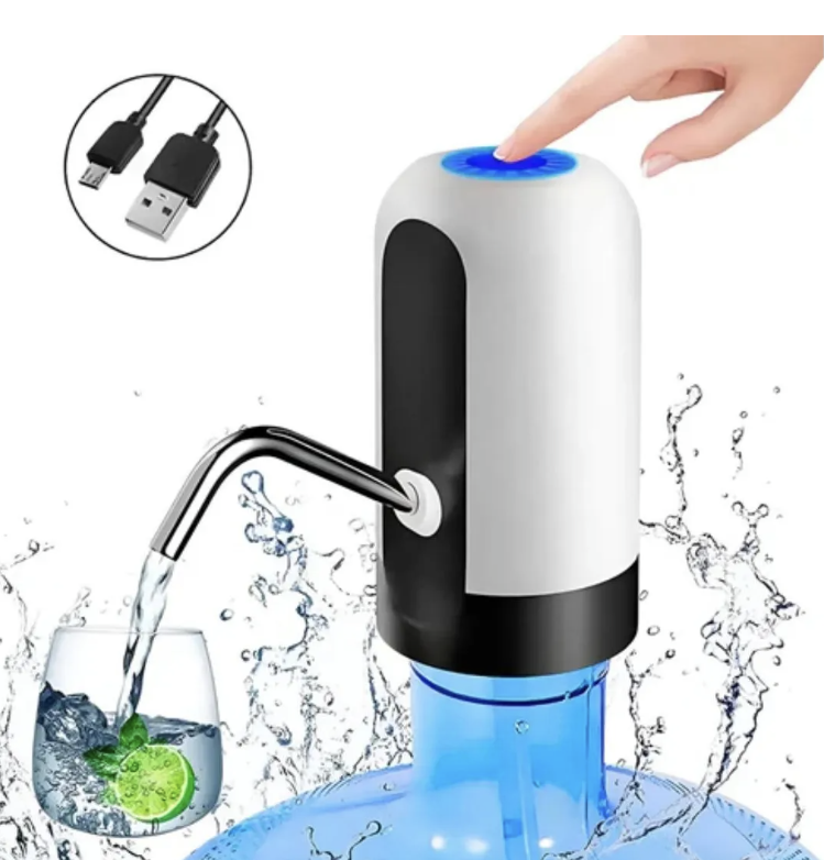 Dispensador Automático de Agua Recargable por USB | Compatible con todos los botellones