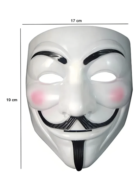 Máscara Anonymous Guy Fawkes – Disfraz, Carnaval y Halloween