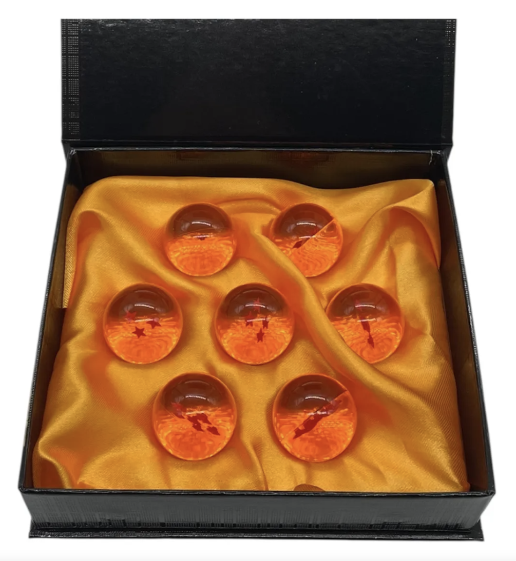 Esferas del Dragón – Set Coleccionable 7 Piezas con Caja Exhibidora