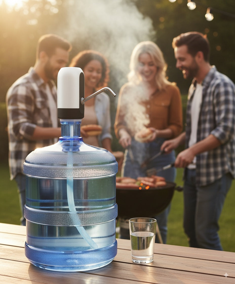 Dispensador Automático de Agua Recargable por USB | Compatible con todos los botellones