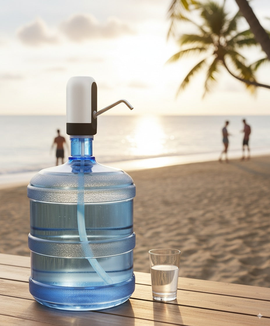 Dispensador Automático de Agua Recargable por USB | Compatible con todos los botellones