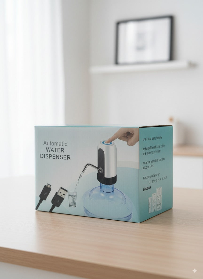 Dispensador Automático de Agua Recargable por USB | Compatible con todos los botellones