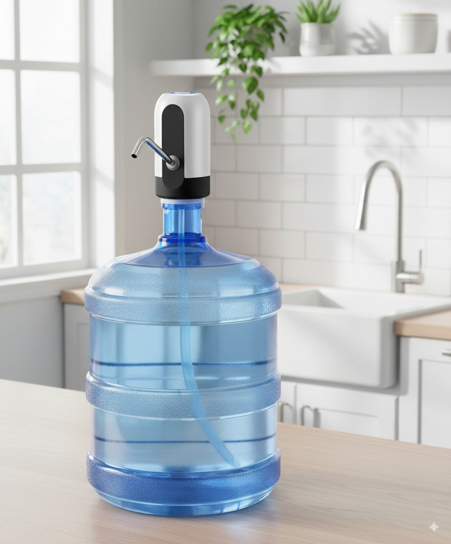 Dispensador Automático de Agua Recargable por USB | Compatible con todos los botellones