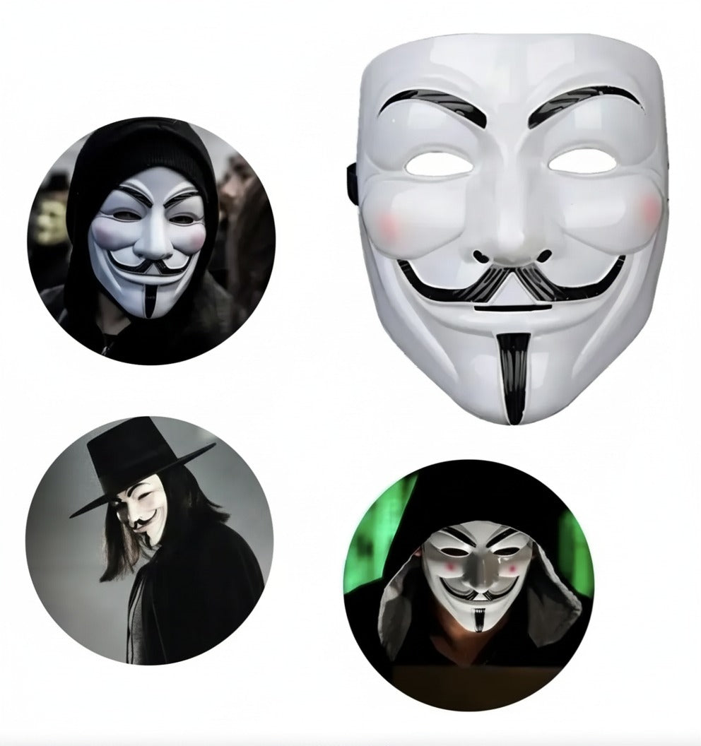 Máscara Anonymous Guy Fawkes – Disfraz, Carnaval y Halloween