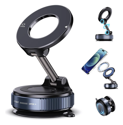 Soporte Magnético De Succión Al Vacío C-02, K-007, X68, K10a Negro y blaco