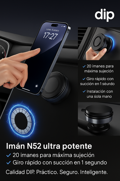 Soporte Magnético De Succión Al Vacío C-02, K-007, X68, K10a Negro y blaco