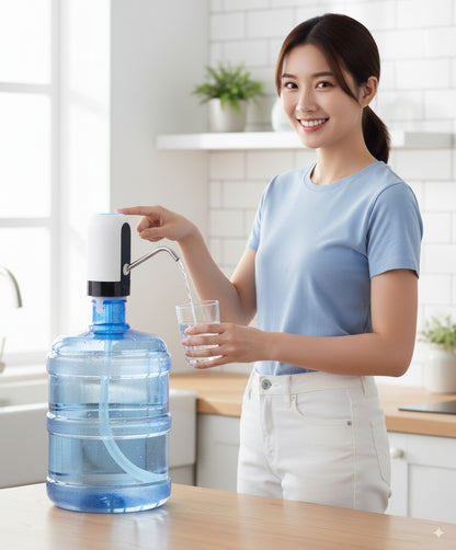 Dispensador Automático de Agua Recargable por USB | Compatible con todos los botellones