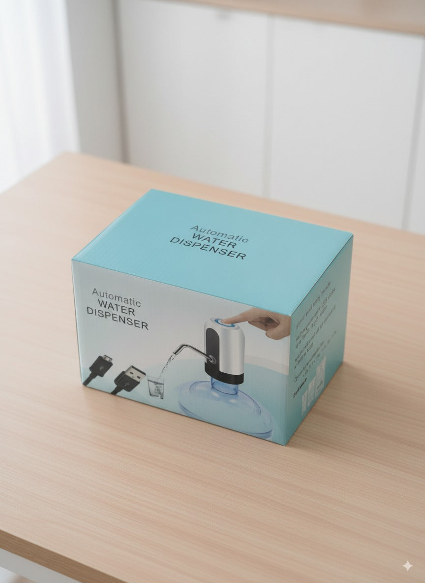 Dispensador Automático de Agua Recargable por USB | Compatible con todos los botellones