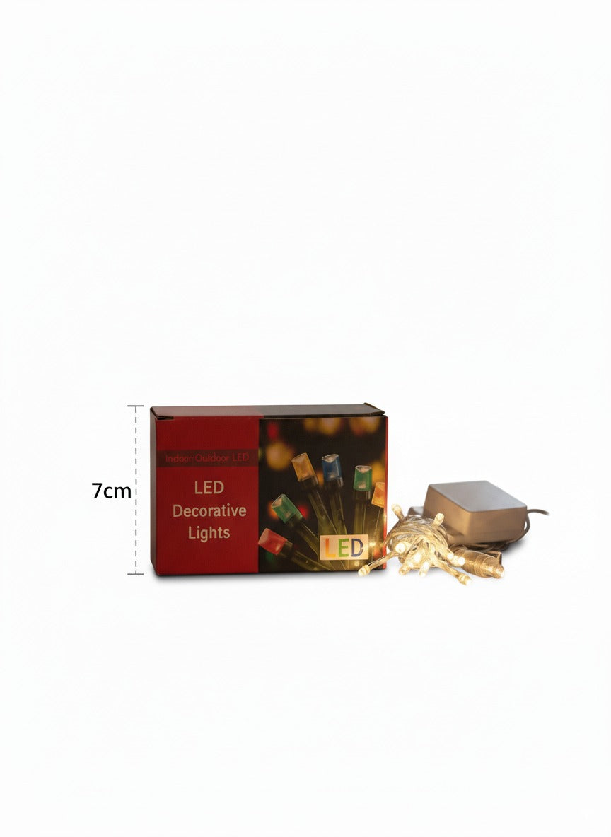 Luces Navideñas LED 100 Bombillas | Blanco Cálido | 8 Modos de Iluminación