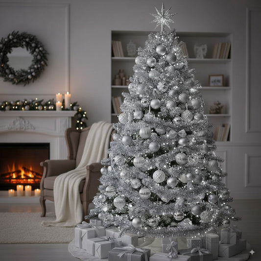 Esferas Navideñas Decorativas – Pack de 6 Unidades (Oro, Plata, Rojo)
