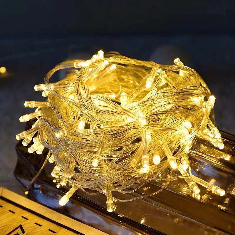 Luces Navideñas LED 100 Bombillas | Blanco Cálido | 8 Modos de Iluminación