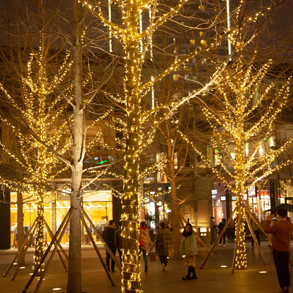 Luces Navideñas LED 100 Bombillas | Blanco Cálido | 8 Modos de Iluminación