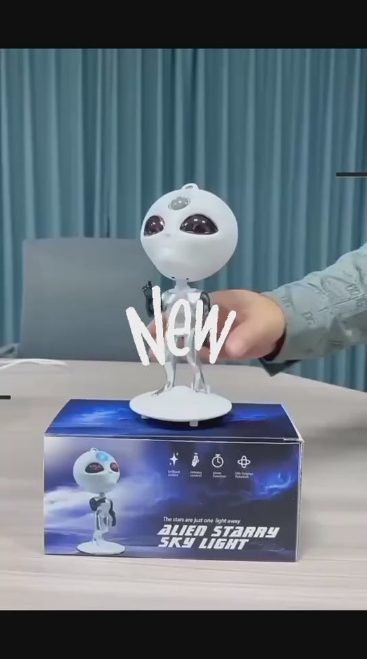 Proyector Estrella Galáctico Alien | Luz Nocturna LED con Control Remoto y Rotación 360°